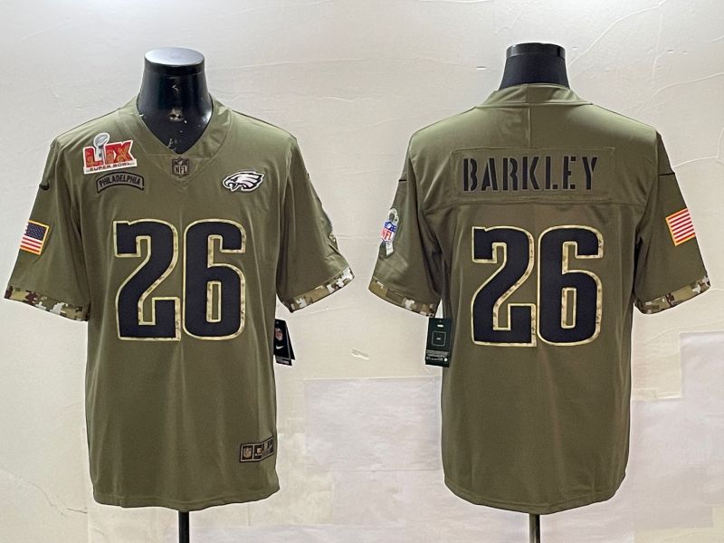 Men Philadelphia Eagles #26 Barkley Green 2025 Nike Vapor Limited NFL Jersey style 3
